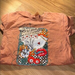 Comfort Colors women’s T-Shirt in Coral with Graphic Design